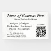 Aangepaste QR Code Business Spandoek (Horizontaal)