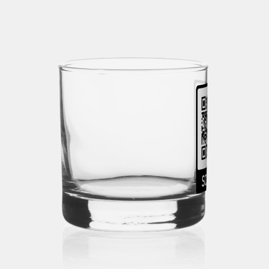 Aangepaste QR-Code business Whisky Glas (Rechts)