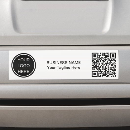 Aangepaste QR-code & Company Logo Branding Corpora Bumpersticker