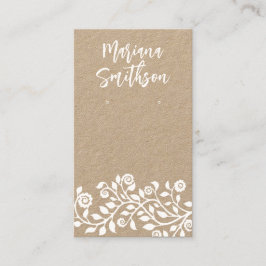 Aangepaste QR-code Elegant Swirl Earling Display K Visitekaartje