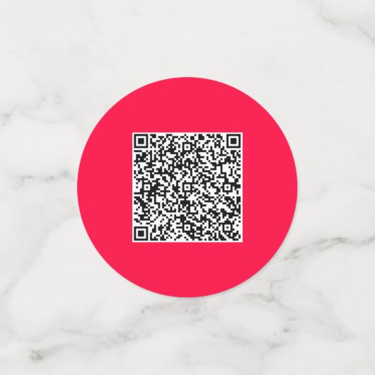 Aangepaste QR-code en Business Logo Company Confet Confetti (Kleine voorkant)