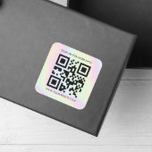 Aangepaste QR-code en holografisch pakket Bedrijfs Vierkante Sticker
