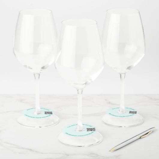 Aangepaste QR-code en Label voor promotiewijn voor (Set)