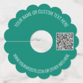 Aangepaste QR-code en Label voor promotiewijn voor (Achterkant)