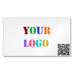 Aangepaste QR-code en Logo Uw Business Car Magnet Magnetisch Visitekaartje