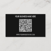 Aangepaste QR-code en Logo Uw Visitekaartje (Achterkant)