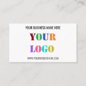 Aangepaste QR-code en Logo Uw Visitekaartje (Voorkant)