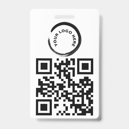 Aangepaste QR-code en/of Logo-badge Badge (Voorkant)