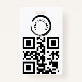 Aangepaste QR-code en/of Logo-badge Badge