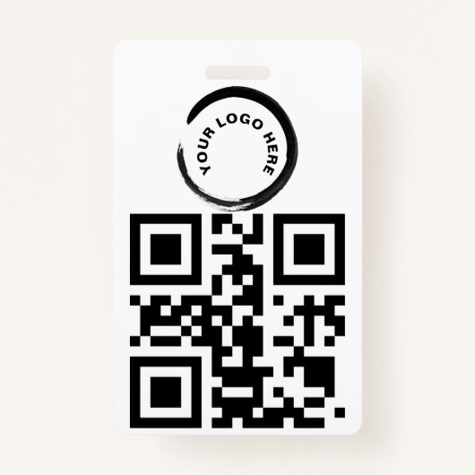 Aangepaste QR-code en/of Logo-badge Badge (Voorkant)