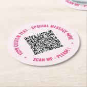 Aangepaste QR-code en Sjabloon van het Onderzetter (Gebogen)