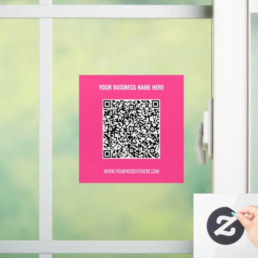 Aangepaste QR-code en Sjabloon voor het vastklemme Raamsticker (Huis)