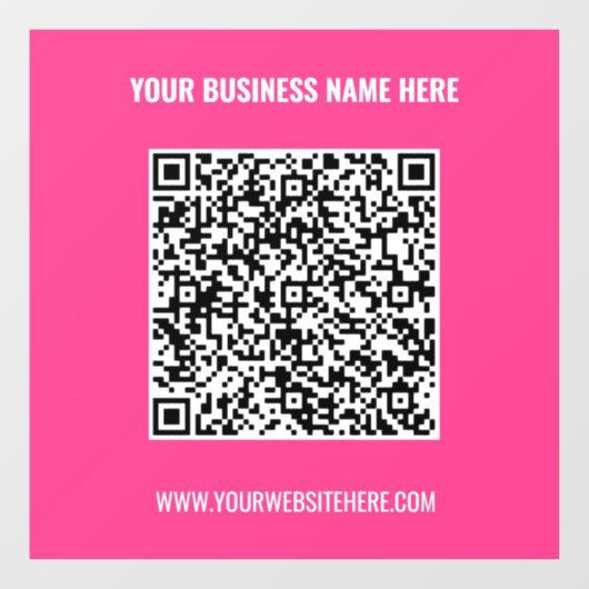 Aangepaste QR-code en Sjabloon voor het vastklemme Raamsticker (Vel)