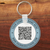 Aangepaste QR-code en Sleutelhanger tekst - Promot (Voorkant)