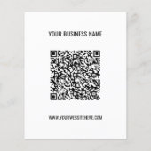 Aangepaste QR-code en SMS Promotion Business Flyer (Achterkant)