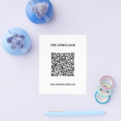 Aangepaste QR-code en SMS Promotion Business Flyer (Enkel)