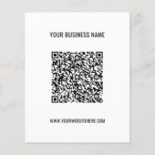 Aangepaste QR-code en SMS Promotion Business Flyer (Voorkant)