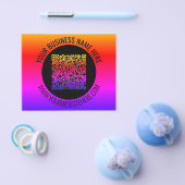 Aangepaste QR-code en tekst Business Promotiebroch Flyer (Enkel)