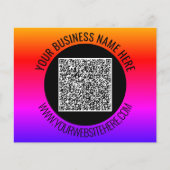 Aangepaste QR-code en tekst Business Promotiebroch Flyer (Voorkant)