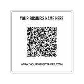 Aangepaste QR-code en tekst Business Stamp Sjabloo Zelfinktende Stempel (Design)