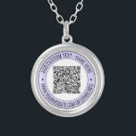 Aangepaste QR-code en tekst Ketting Gift Uw kleure<br><div class="desc">Aangepaste kleuren en lettertypen - Gepersonaliseerde Kettingen met uw QR-code Scaninfo en Aangepaste tekst Professioneel ontwerp Bedrijfspromotie Bedrijf of Modern Persoonlijk Grappig Ketting Gift - Uw QR-code toevoegen - Afbeelding of Logo - Foto / Naam - Bedrijf / Website of E-mail of telefoon - Contactinformatie / Adres / Meer -...</div>
