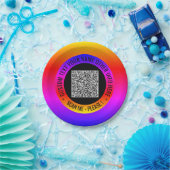 Aangepaste QR-code en tekst op uw feest papieren b Bordje (Feest)