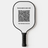 Aangepaste QR-code en tekst Pickleball Paddle-Sjab Paddle (Voorkant)