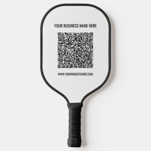 Aangepaste QR-code en tekst Pickleball Paddle-Sjab Paddle (Achterkant)