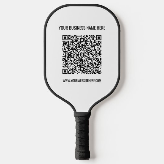 Aangepaste QR-code en tekst Pickleball Paddle-Sjab Pickleball Paddle (Voorkant)