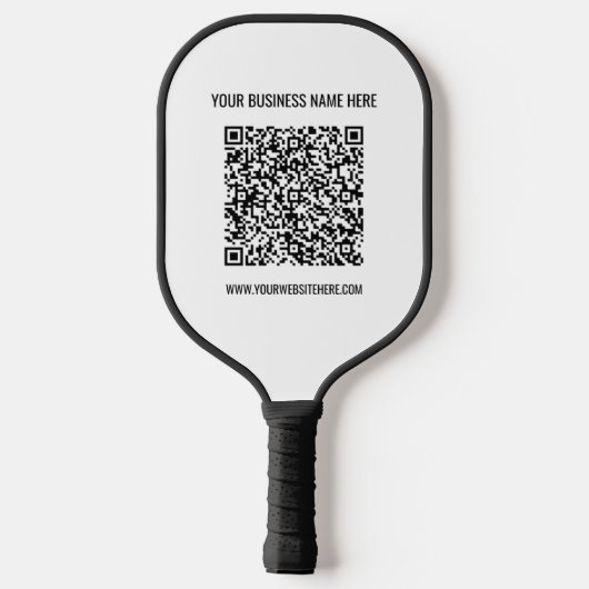 Aangepaste QR-code en tekst Pickleball Paddle-Sjab Pickleball Paddle (Achterkant)