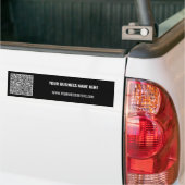 Aangepaste QR-code en tekst promotionele bumpersti Bumpersticker (Op Truck)