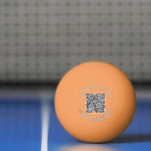 Aangepaste QR-code en tekst promotionele pingpongb Pingpongbal (Net)
