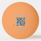 Aangepaste QR-code en tekst promotionele pingpongb Pingpongbal (Achterkant)