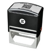 Aangepaste QR-code en tekst Self-inking Stamp Sjab Zelfinktende Stempel (Product)