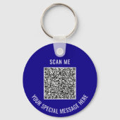 Aangepaste QR-code en tekst Sleutelhanger Kies kle (Achterkant)