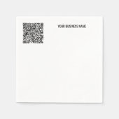 Aangepaste QR-code en tekst uw zakelijke servetten (Voorkant)