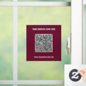 Aangepaste QR-code en tekst vensterstickers Kies k Raamsticker (Huis)