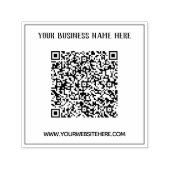 Aangepaste QR-code en tekst vierkante stempel sjab (Design)