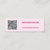 Aangepaste QR-code en tekst Visitekaartje Kies kle (Voorkant)