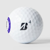 Aangepaste QR-code en tekststempels Golfballen Sja (Logo)
