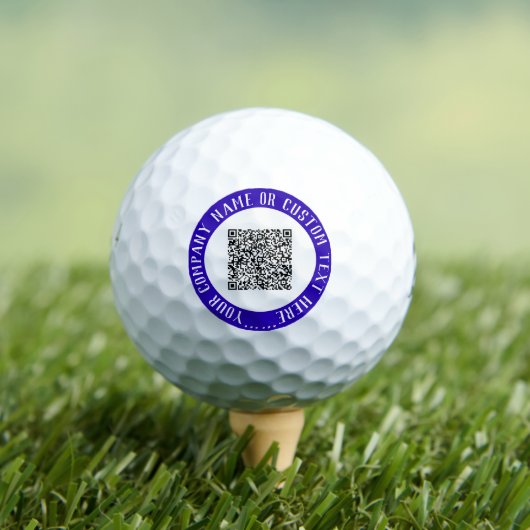 Aangepaste QR-code en tekststempels Golfballen Sja (Insitu Shirt)