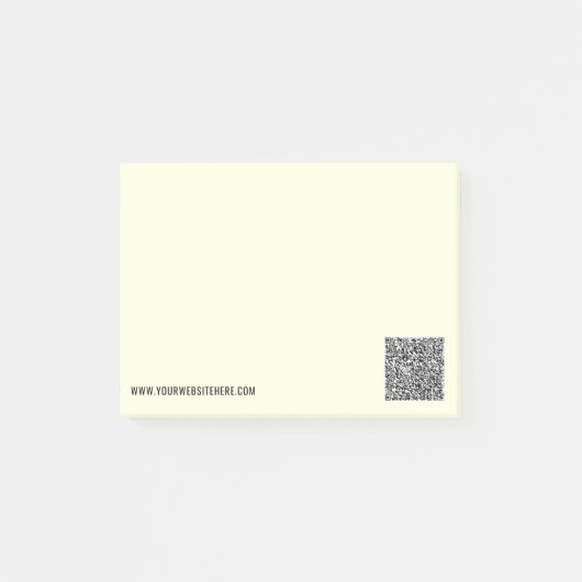 Aangepaste QR-code en website Post-it® Notes-sjabl Notes (Voorkant)