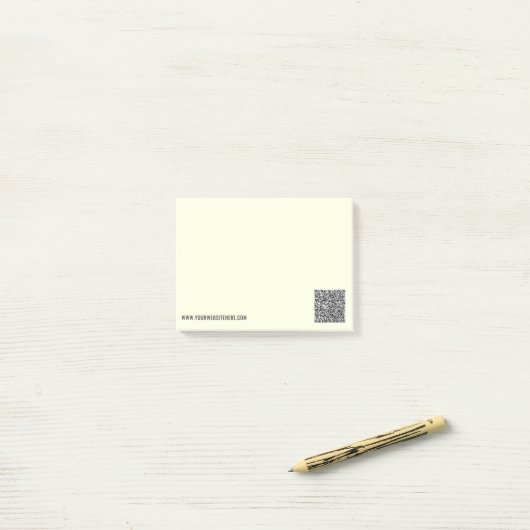 Aangepaste QR-code en website Post-it® Notes-sjabl Notes (Op bureau)