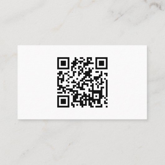 Aangepaste QR-code Executive Visitekaartje (Achterkant)