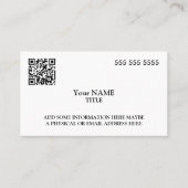 Aangepaste QR-code Executive Visitekaartje (Voorkant)