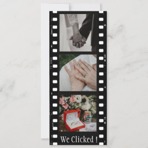 Aangepaste QR Code Film Strip Photo Booth Bladwijz Save The Date