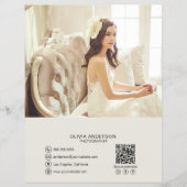 Aangepaste QR-code Foto Social Media Business Flyer (Voorkant)