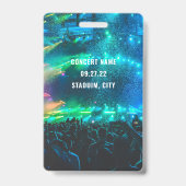 Aangepaste QR-code foto wit VIP All Access Badge (Achterkant)