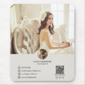 Aangepaste QR-code Fotobedrijf Muismat (Voorkant)