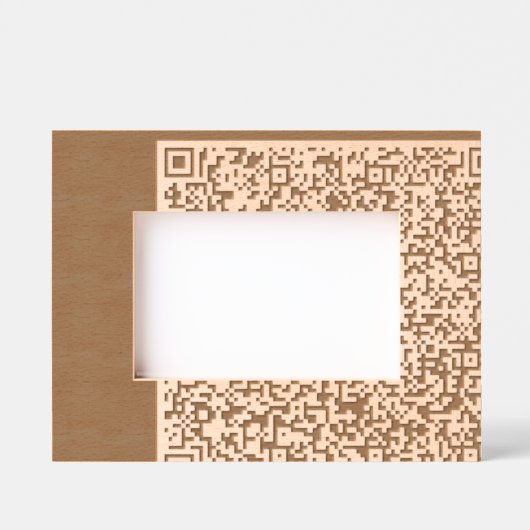 Aangepaste QR-code geëtste Lijsten gepersonaliseer Gegraveerde Lijstjes (Voorkant)